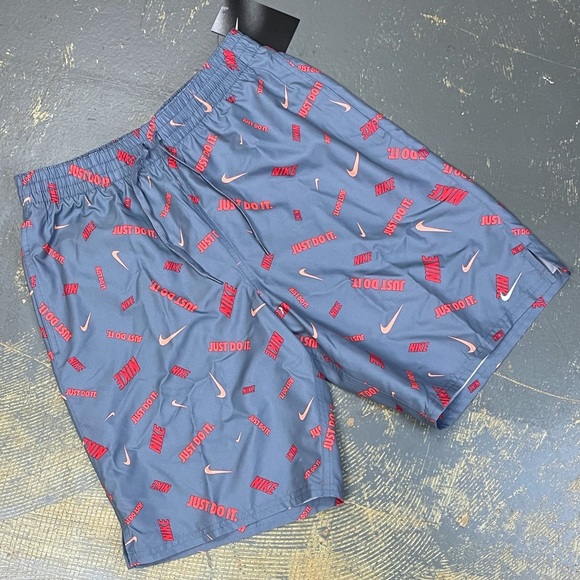 Nike Volley Swim Trunks Sportswear NESSB590-474 Small Grey Shorts